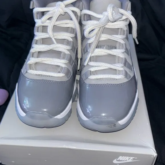 Gray and White Sneakers