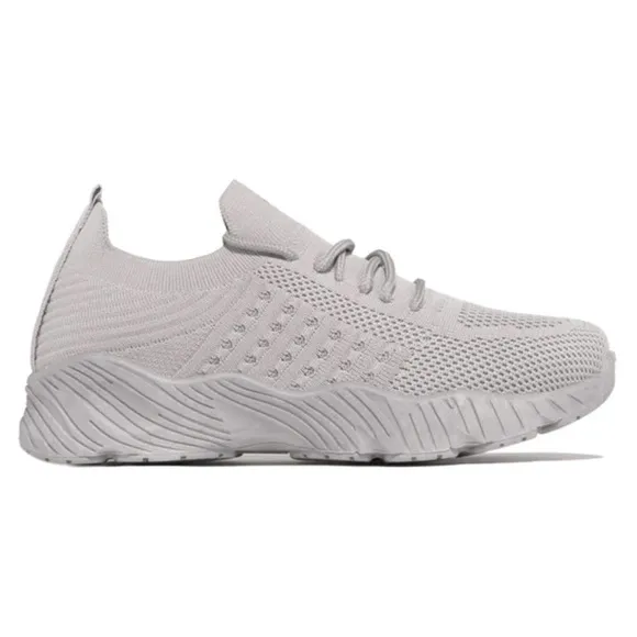 Gray Slip On Comfy Athleisure Sneakers