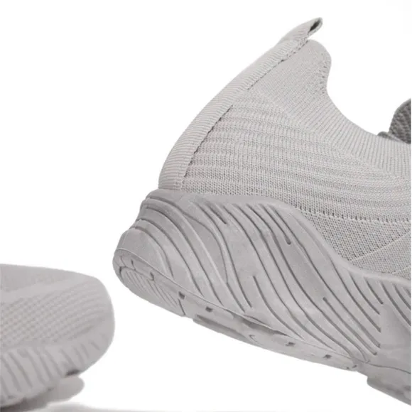 Gray Slip On Comfy Athleisure Sneakers