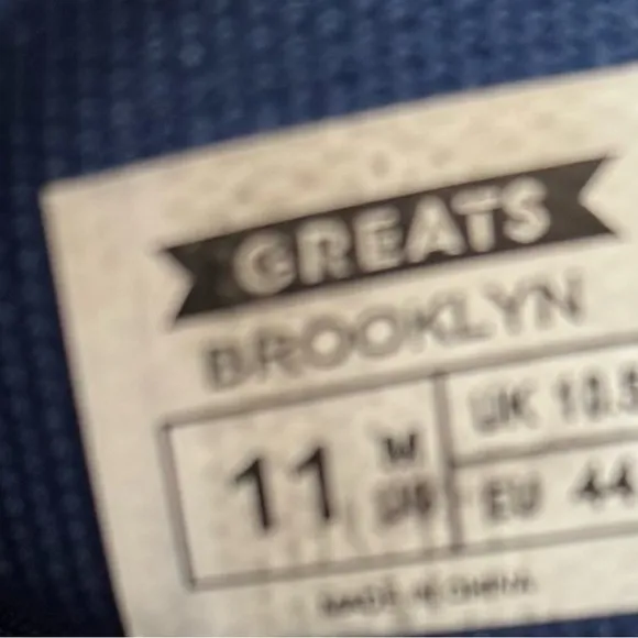 Greats Royale Blue Knit Sneakers Tennis Shoes Size 11