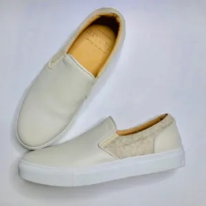 GREATS The Wool Wooster Cream Slip On Sneakers 9