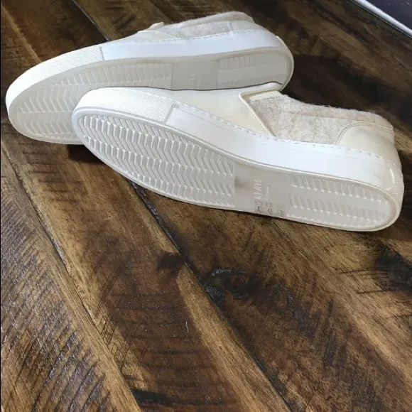 GREATS The Wool Wooster Cream Slip On Sneakers 9