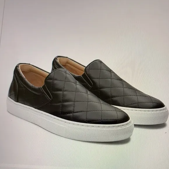 Greats Wooster Quilted Leather Slip-On Sneakers 8