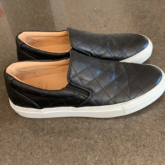 Greats Wooster Quilted Leather Slip-On Sneakers 8