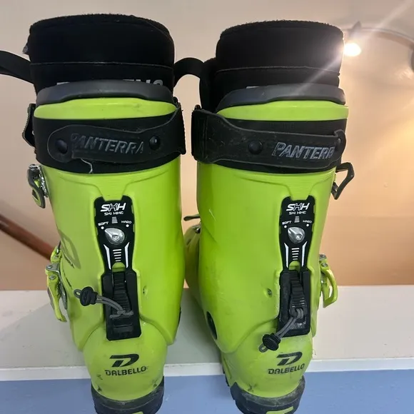 Green and Black Rain &amp; Snow Boots with Adjustable Fit