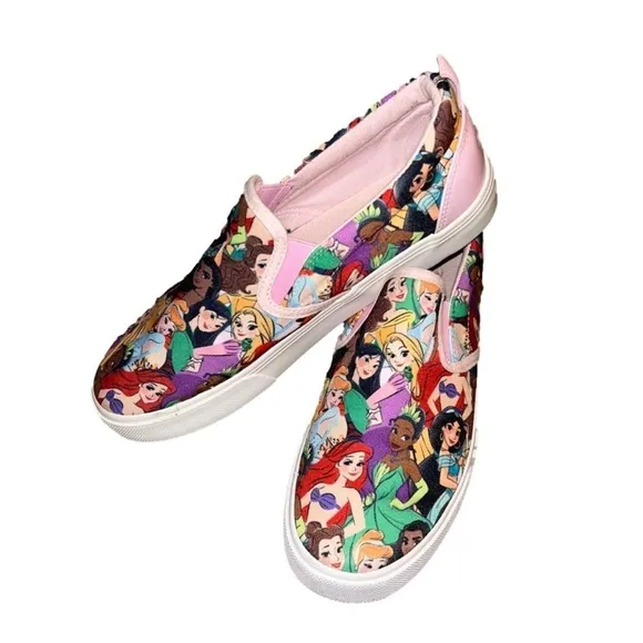 GROUND UP Disney Princes Slip On Sneaker Size 7