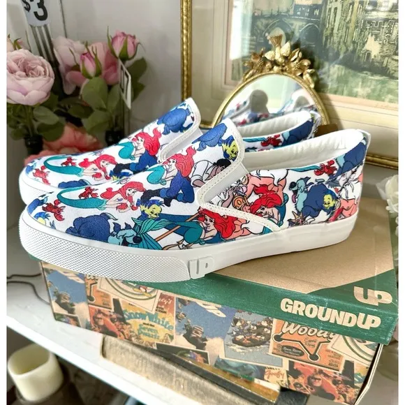 Ground Up DISNEY THE LITTLE MERMAID SNEAKERS SLIP ON
