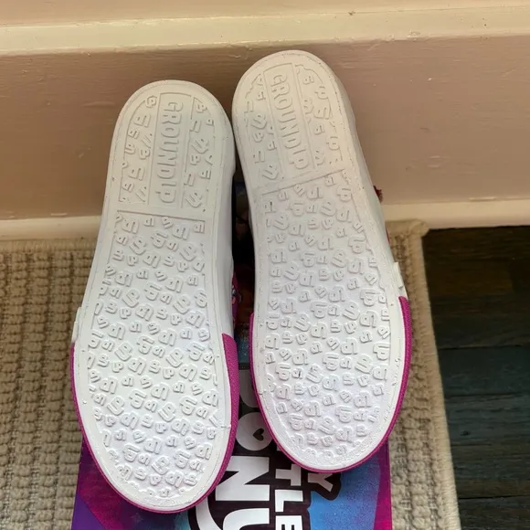 GroundUp My Little Pony Pink &amp; Purple Slip On Sneakers Size 2 New in Box