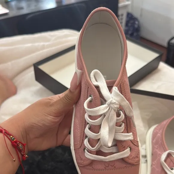 Gucci pink sneakers