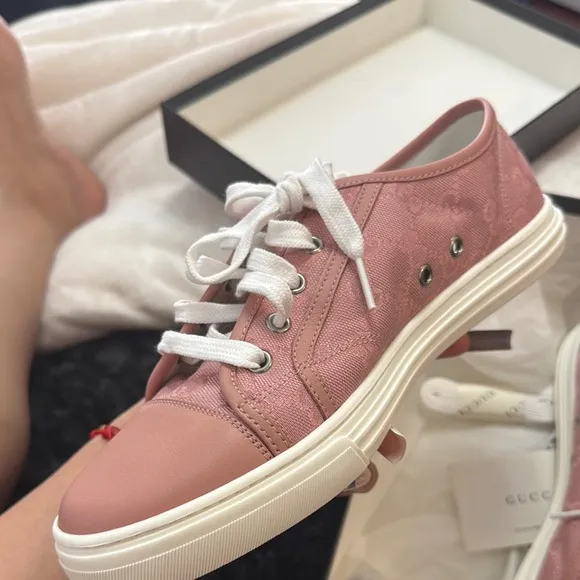 Gucci pink sneakers