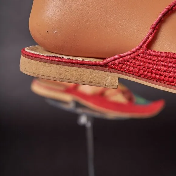 Handcrafted Vintage Woven Arabian Turkish Moorish Slippers Shoes