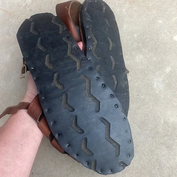 Handmade Leather Sandals! Size  10