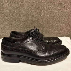 Hanover Master Flex Men's Size 9 D/B Black Leather Wingtip Oxford Dress Shoes‎