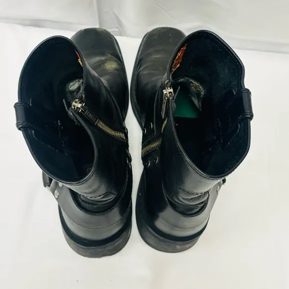 HARLEY DAVIDSON 94422 Size 9  black leather motorcycle boots