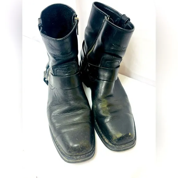 HARLEY DAVIDSON 94422 Size 9  black leather motorcycle boots