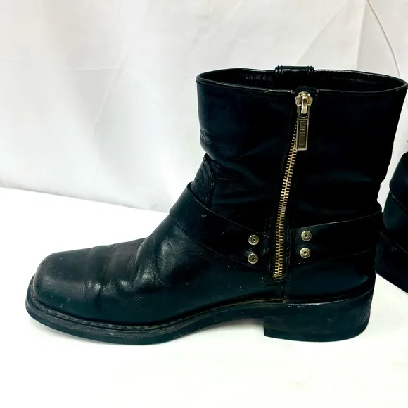 HARLEY DAVIDSON 94422 Size 9  black leather motorcycle boots