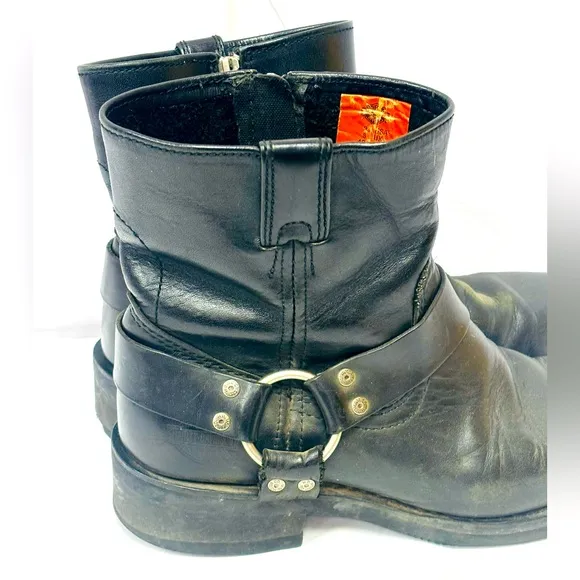 HARLEY DAVIDSON 94422 Size 9  black leather motorcycle boots