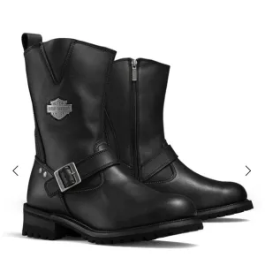 Harley-Davidson Stivali Black Leather Boots Men’s Bladen Riding Boots Size 10