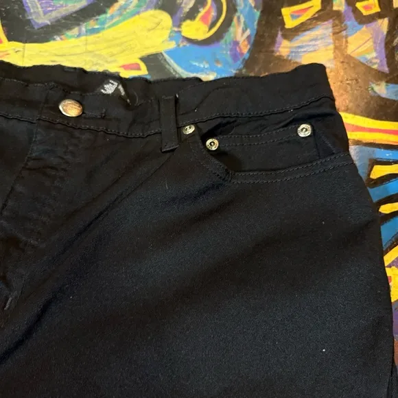 Harley-Davidson Women’s Black Flare Jeans – Size 14 - Stretch Fit