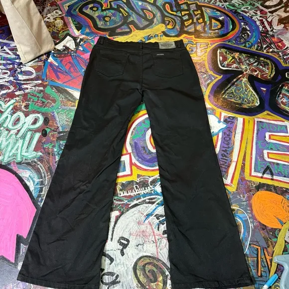 Harley-Davidson Women’s Black Flare Jeans – Size 14 - Stretch Fit
