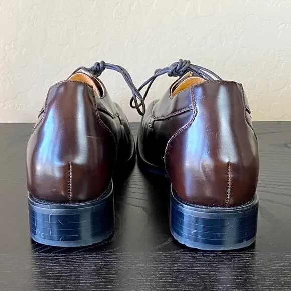 Height Increased Brown Leather Dress Shoes