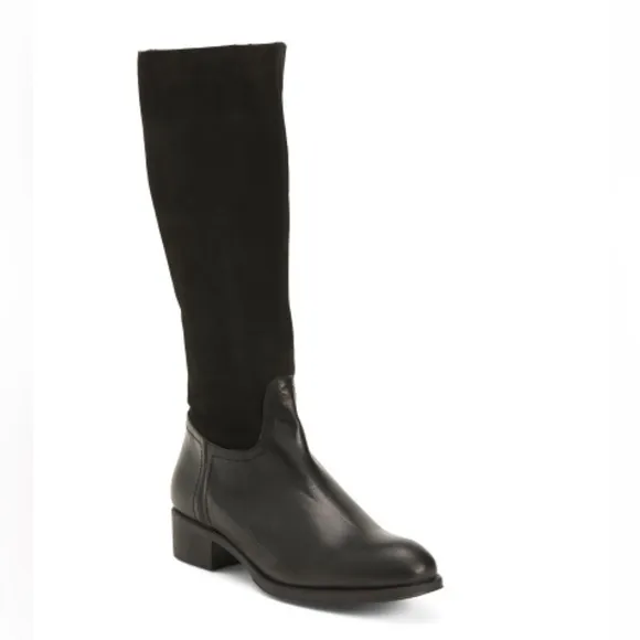 HELENE ROUGE Made In Spain Suede Tall Shaft Boots