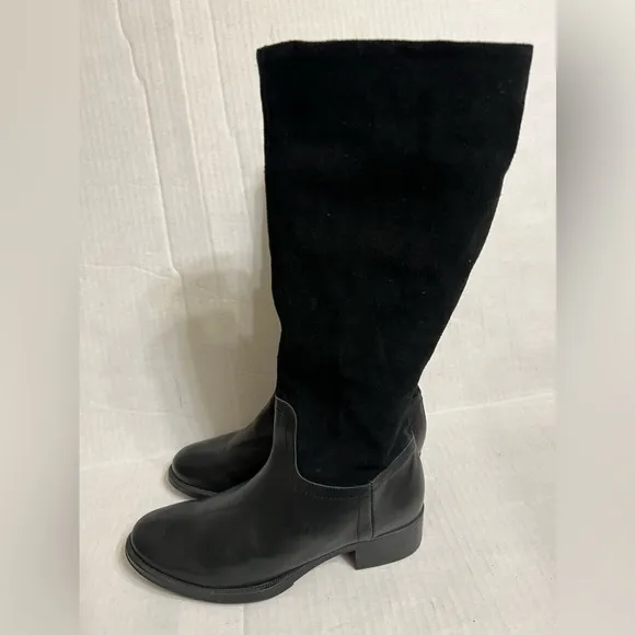 HELENE ROUGE Made In Spain Suede Tall Shaft Boots