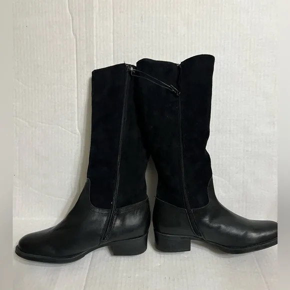 HELENE ROUGE Made In Spain Suede Tall Shaft Boots