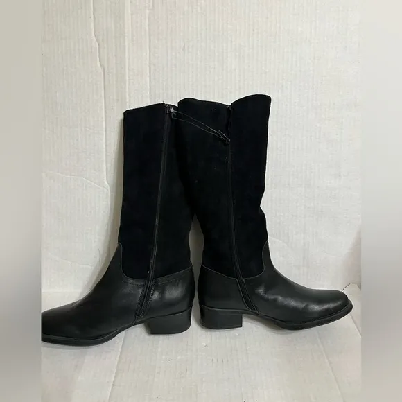 HELENE ROUGE Made In Spain Suede Tall Shaft Boots