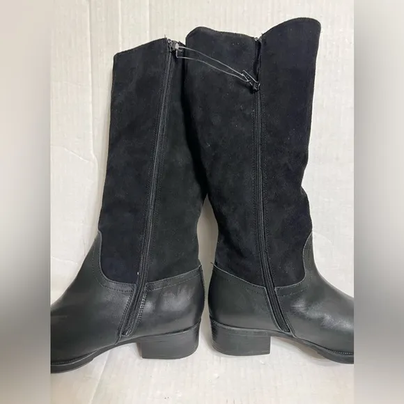 HELENE ROUGE Made In Spain Suede Tall Shaft Boots