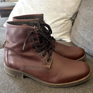 Hestoration Blaine Brown Leather Lace Front  Boots Size 11.5M
