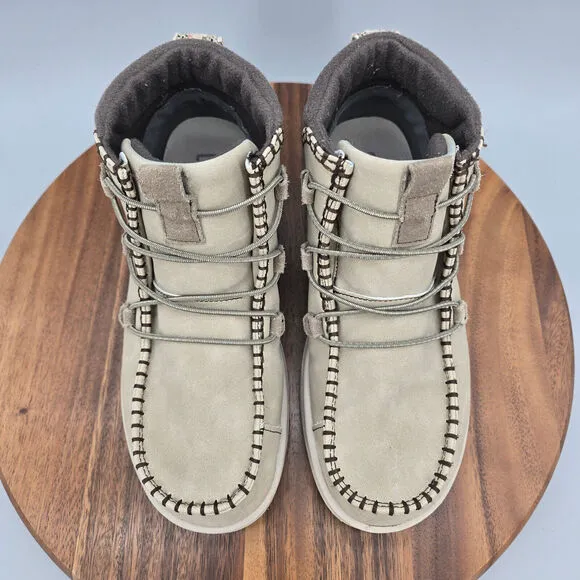 Hey Dude Eloise Boots Women's 9 Recycled Leather Oak Slip On Ankle Booties