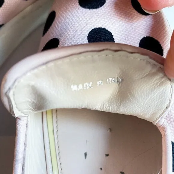 Hogan X Katie Grand Pink Polka Dot Slip on Sneakers 37 Italy