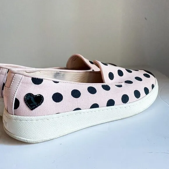 Hogan X Katie Grand Pink Polka Dot Slip on Sneakers 37 Italy