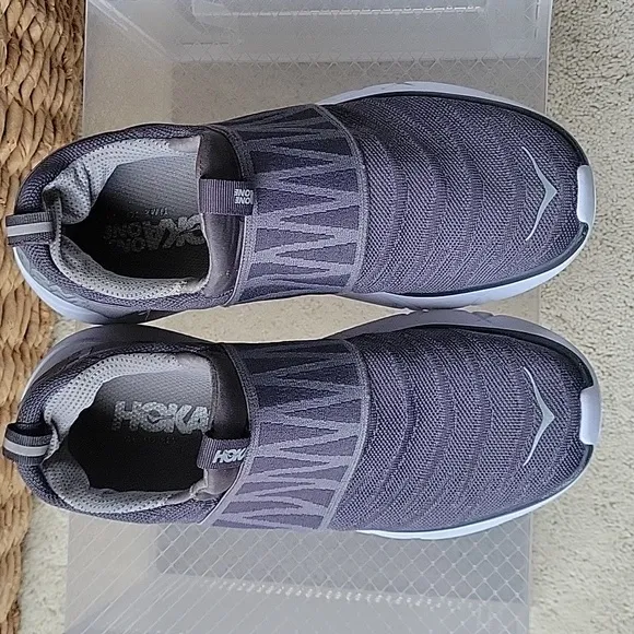 Hoka Hupana Slip On Sneakers Dark Gray Womens Size 6.5
