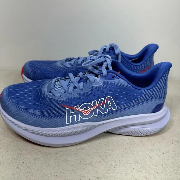 Hoka Mach 6 Running Shoes Womens Size 9B Mirage Stellar Blue Sneakers 1147810