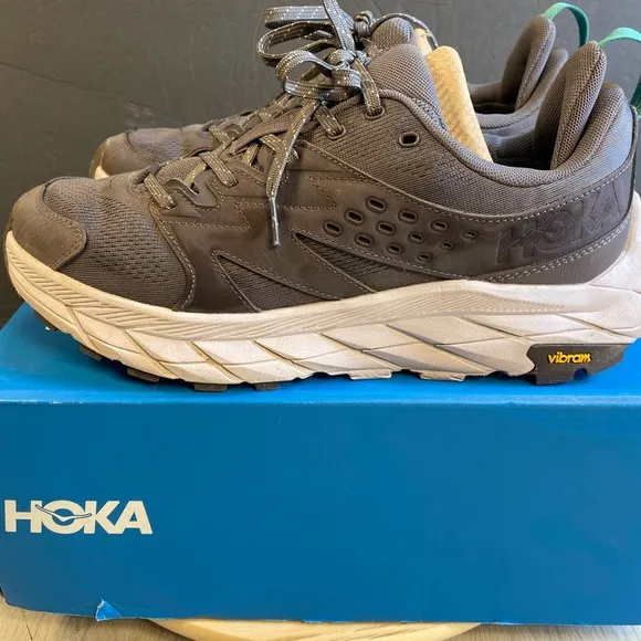 Hoka One One Anacapa GORE-TEX Low Dune Oxford Gray Sneakers Shoes 11.5D