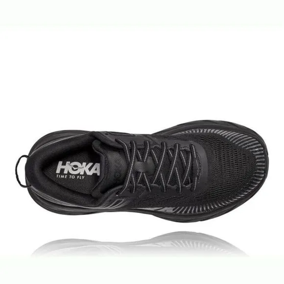 Hoka One One Bondi 7 1110519/BBLC Sneakers Women's Black Running Shoes EFAS32