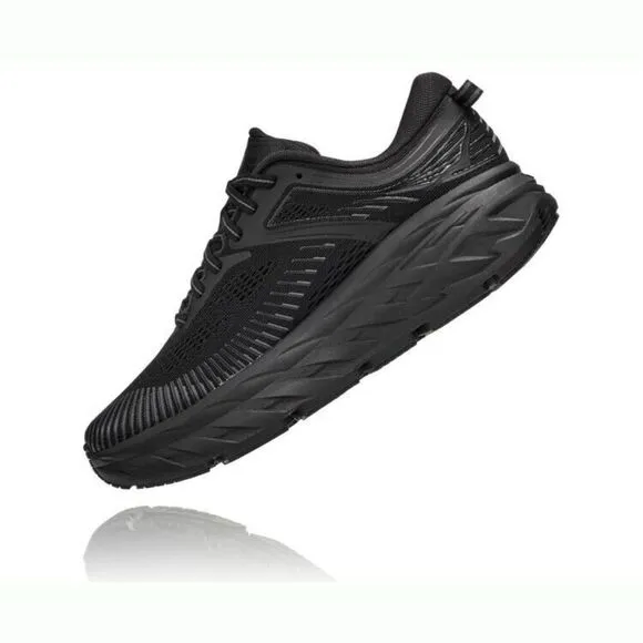 Hoka One One Bondi 7 1110519/BBLC Sneakers Women's Black Running Shoes EFAS32
