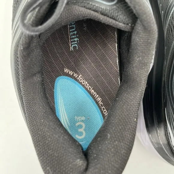 Hoka One One Sneakers Bondi 7 Women's 9 sz Black White Running Shoes 1110519BWHT