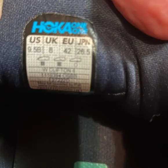 Hoka Women Running Shoes outer space bellwether blue w/teal Clifton 8 Sz 9.5