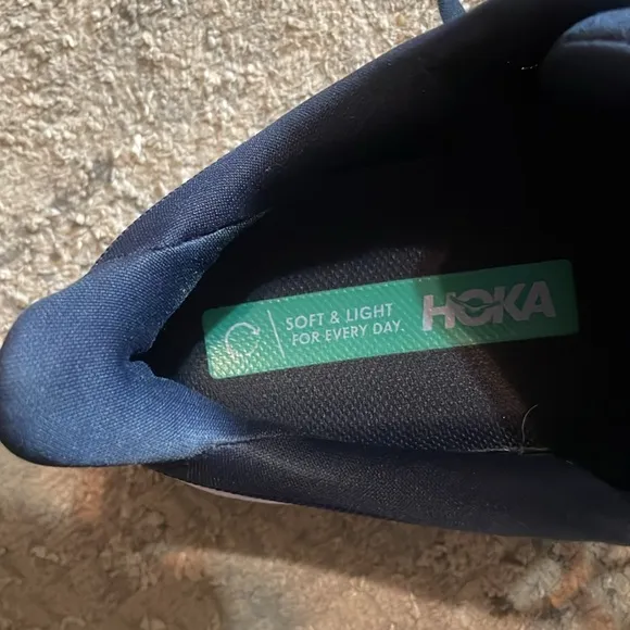 Hoka Women Running Shoes outer space bellwether blue w/teal Clifton 8 Sz 9.5