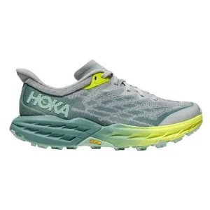 HOKA Women's Speedgoat 5 Trail Running Sneakers, Mercury/Tropic Teal, Size 9.5B