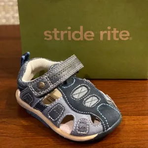 🌟HP🌟NIB Stride Rite Blue Leather Sandal 4W