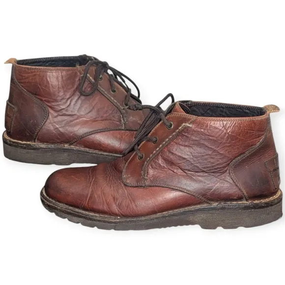HS Trask Mens Chukka boots 10 M Shoes Brown Leather 1178 Vibram Gumlite lace up