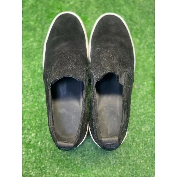 Hugo Boss Men's Zero Slip on Suede Sneakers 40 EU/ 7 US Black