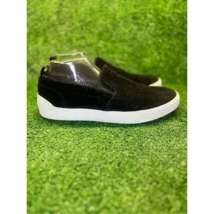 Hugo Boss Men's Zero Slip on Suede Sneakers 40 EU/ 7 US Black