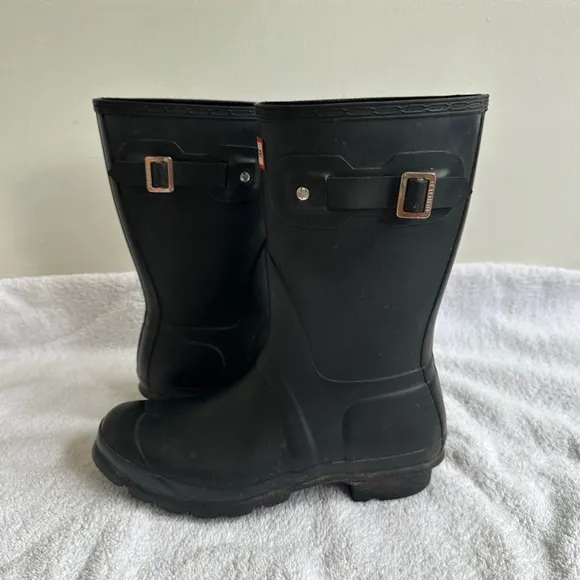 Hunter Black Rain Boots women’s Size 9