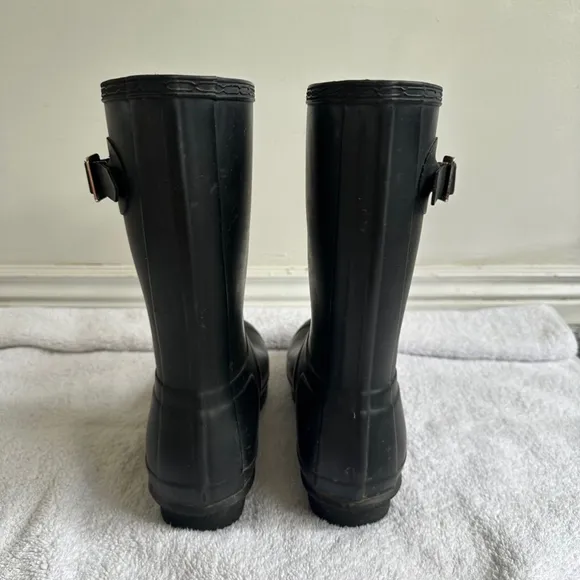 Hunter Black Rain Boots women’s Size 9