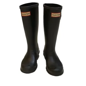 Hunter Kids Classic Tall Black Rain Boots US Size 32 rubber waterproof rain boot